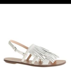 J crew fringe sandals